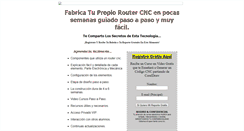 Desktop Screenshot of fabricatupropioroutercnc.com